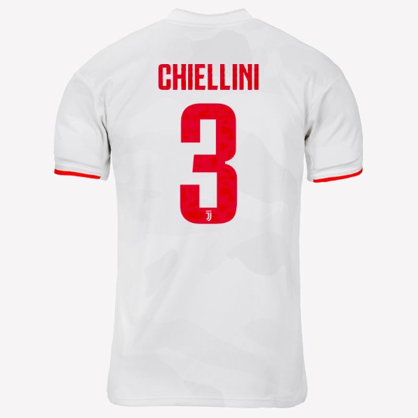 Camiseta Juventus NO.3 Chiellini Segunda equipación 2019-2020 Gris Blanco